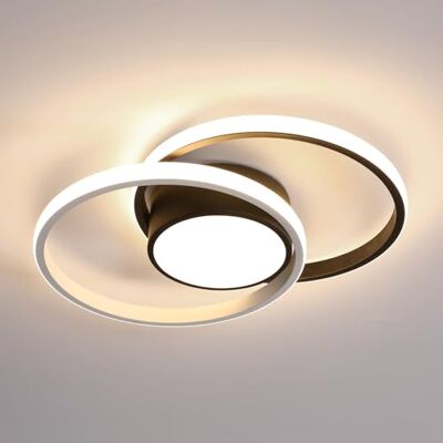 Comely LED Ceiling Lights, Ceiling Light 42W, Creative Rond Modern Ceiling Lights for Living Room Kitchen Bathroom Bedroom Corridor, Natural Light 4500K, Diameter 40cm, Black Comely LED Ceiling Lights, Ceiling Light 42W, Creative Rond Modern Ceiling Lights for Living Room Kitchen Bathroom Bedroom Corridor, Natural Light 4500K, Diameter 40cm, Black