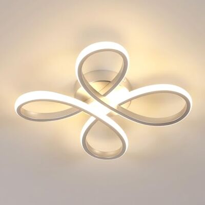 Comely 30W 3375LM LED Ceiling Lamp Modern Ceiling Lamp for Bedroom, Living Room, Kitchen, Warm Light 3000K,30cm,Silver Comely 30W 3375LM LED Ceiling Lamp Modern Ceiling Lamp for Bedroom, Living Room, Kitchen, Warm Light 3000K,30cm,Silver