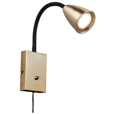 WatioWave Vägglampa GU10 IP20 matt brons, perfekt för dekorativ inomhusbelysning och rumsförbättring. WatioWave Vägglampa GU10 IP20 matt brons, perfekt för dekorativ inomhusbelysning och rumsförbättring.