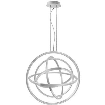 Elements Lighting 101066 upphängning, akryl, 55 W, silverfolie Elements Lighting 101066 upphängning, akryl, 55 W, silverfolie