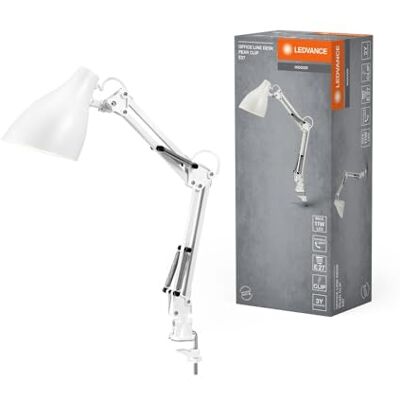 LEDVANCE Office Line Desk Pear Clip E27 White LEDVANCE Office Line Desk Pear Clip E27 White