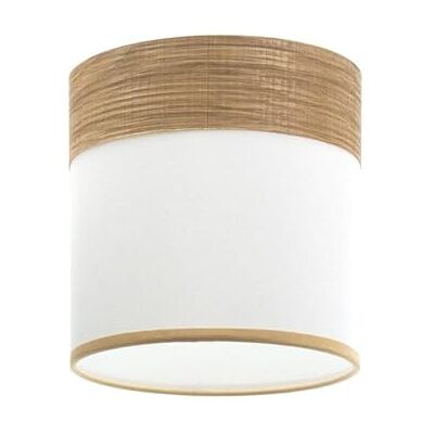 PRENDELUZ E27 lampskärm, vit och ljus trädesign, 16 x 16 x 16 cm, perfekt för belysning och inredning av inomhusutrymmen. PRENDELUZ E27 lampskärm, vit och ljus trädesign, 16 x 16 x 16 cm, perfekt för belysning och inredning av inomhusutrymmen.