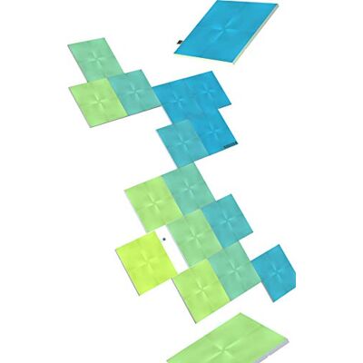 Nanoleaf Canvas Starter Kit, 17 Light Squares, Smart LED RGBW Wall Lights Modular Wi-Fi Colour Changing Mood Light Panels, Works with Alexa Google Assistant Apple Homekit, for Room Decor & Gaming Nanoleaf Canvas Starter Kit, 17 Light Squares, Smart LED RGBW Wall Lights Modular Wi-Fi Colour Changing Mood Light Panels, Works with Alexa Google Assistant Apple Homekit, for Room Decor & Gaming