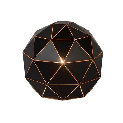 LUCIDE OTONA – bord – Ø 25 cm – 1 x E27 – svart, 25 x 25 x 22 cm LUCIDE OTONA – bord – Ø 25 cm – 1 x E27 – svart, 25 x 25 x 22 cm