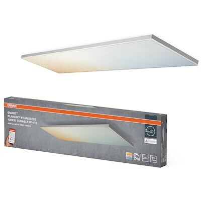 OSRAM SMART+ PLANON RAMLÖS LED-PANEL 1200x300mm TW SMART+ MATTER Planon Frameless Tunable White, Indoor Wall Lighting, Wit, 25000 h, 1-Pack OSRAM SMART+ PLANON RAMLÖS LED-PANEL 1200x300mm TW SMART+ MATTER Planon Frameless Tunable White, Indoor Wall Lighting, Wit, 25000 h, 1-Pack