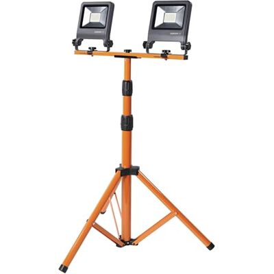 OSRAM LED-arbetslampa Tripod 2x30W 840, 4000K kallvit, 5400 lm, IP65, höjdjusterbar 1,8m, 360° OSRAM LED-arbetslampa Tripod 2x30W 840, 4000K kallvit, 5400 lm, IP65, höjdjusterbar 1,8m, 360°