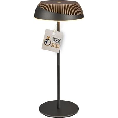 BRILONER Pilia uppladdningsbar LED-bord, steglös beröringsdimmer, IP44, USB-C, nattlampa, sänglampor, batterilampa, tysk designprisvinnare 2026, 14 x 32 cm, antracit brons metallisk BRILONER Pilia uppladdningsbar LED-bord, steglös beröringsdimmer, IP44, USB-C, nattlampa, sänglampor, batterilampa, tysk designprisvinnare 2026, 14 x 32 cm, antracit brons metallisk