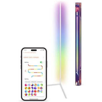 OSRAM Smart wifi matt blomma hörn slim med fjärrkontroll vit 1400 mm RGB + TW OSRAM Smart wifi matt blomma hörn slim med fjärrkontroll vit 1400 mm RGB + TW
