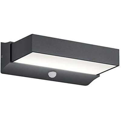 Trio Leuchten Cuando 226669242 LED Utomhusvägglampa med Rörelsedetektor, Antracit Trio Leuchten Cuando 226669242 LED Utomhusvägglampa med Rörelsedetektor, Antracit
