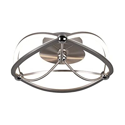 Trio Leuchten LED-taklampa Charivari 621210107, metall nickel matt, inkl. 20 watt LED, strömbrytare dimmer Trio Leuchten LED-taklampa Charivari 621210107, metall nickel matt, inkl. 20 watt LED, strömbrytare dimmer