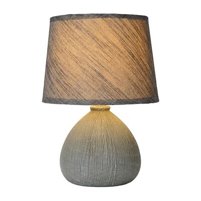 LUCIDE RAMZI – bord – Ø 18 cm – 1 x E14 – grå, 18 x 18 x 26 cm LUCIDE RAMZI – bord – Ø 18 cm – 1 x E14 – grå, 18 x 18 x 26 cm