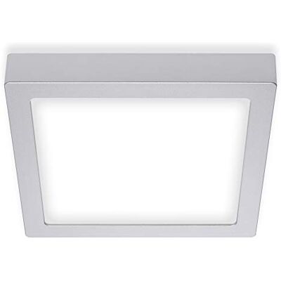 BRILONER Lampor LED utanpåliggande lampa, taklampa 16 watt, 1600 lumen, 4000 Kelvin, fyrkantig, matt krom, 225x225x32mm (LxBxH) BRILONER Lampor LED utanpåliggande lampa, taklampa 16 watt, 1600 lumen, 4000 Kelvin, fyrkantig, matt krom, 225x225x32mm (LxBxH)