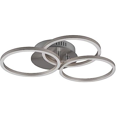 RL LIVE YOUR LIGHT Reality Leuchten LED-taklampa Circle R62823107, metall nickel matt, inkl. 27 watt LED, fjärrkontroll, dimmer, färgförändring, nattlampa RL LIVE YOUR LIGHT Reality Leuchten LED-taklampa Circle R62823107, metall nickel matt, inkl. 27 watt LED, fjärrkontroll, dimmer, färgförändring, nattlampa
