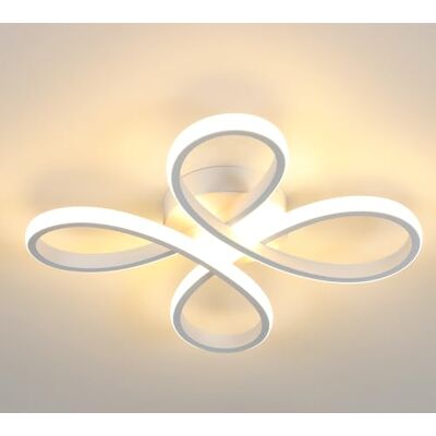 Comely Modern LED-taklampa, 30 W 3 400 LM taklamparmatur, blomformad takbelysning för hall, balkong, sovrum, vardagsrum, matsal, 3 000 K varmt ljus, 30 cm, vit Comely Modern LED-taklampa, 30 W 3 400 LM taklamparmatur, blomformad takbelysning för hall, balkong, sovrum, vardagsrum, matsal, 3 000 K varmt ljus, 30 cm, vit