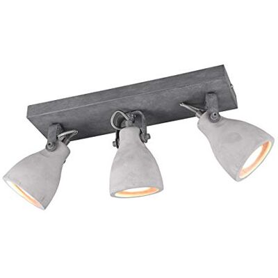 Trio Leuchten Trio belysningstång betong 802500378, metall, skärmbetong, 3 x GU10 Trio Leuchten Trio belysningstång betong 802500378, metall, skärmbetong, 3 x GU10