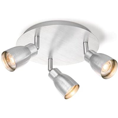 home sweet home collection HSH LED-taklampa Alba, takstrålkastare, roterande och svängbar, inkl. 5 W GU10 dimbar LED-lampor, moderna dimbara vägglampor i aluminium, bygglampa, 3 000 K varmt vitt ljus, taklampor home sweet home collection HSH LED-taklampa Alba, takstrålkastare, roterande och svängbar, inkl. 5 W GU10 dimbar LED-lampor, moderna dimbara vägglampor i aluminium, bygglampa, 3 000 K varmt vitt ljus, taklampor