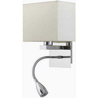 ONLI Metall vägglampa fyrkantig elfenben (ral 1013) ONLI Metall vägglampa fyrkantig elfenben (ral 1013)