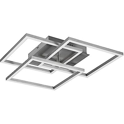 RL LIVE YOUR LIGHT Reality Leuchten LED-taklampa Mobile R62883107, metall nickel matt, inkl. 27 watt LED, fjärrkontroll, dimmer, färgförändring, nattlampa RL LIVE YOUR LIGHT Reality Leuchten LED-taklampa Mobile R62883107, metall nickel matt, inkl. 27 watt LED, fjärrkontroll, dimmer, färgförändring, nattlampa