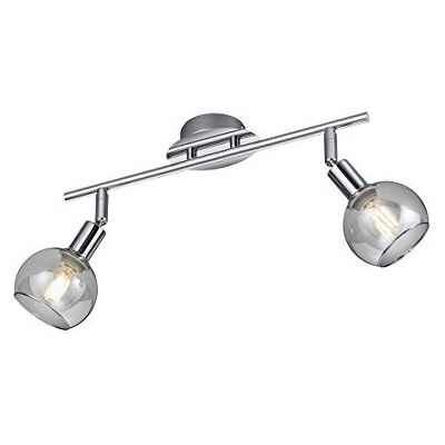 RL LIVE YOUR LIGHT Reality lampor spotbalk bröst R80592006, metallkrom, glasrök, exkl. 2 x E14 RL LIVE YOUR LIGHT Reality lampor spotbalk bröst R80592006, metallkrom, glasrök, exkl. 2 x E14