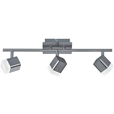RL LIVE YOUR LIGHT Reality Leuchten LED-taklampa Roubaix R82153107, metall, nickel matt, akryl vit, 3 x 4 watt RL LIVE YOUR LIGHT Reality Leuchten LED-taklampa Roubaix R82153107, metall, nickel matt, akryl vit, 3 x 4 watt