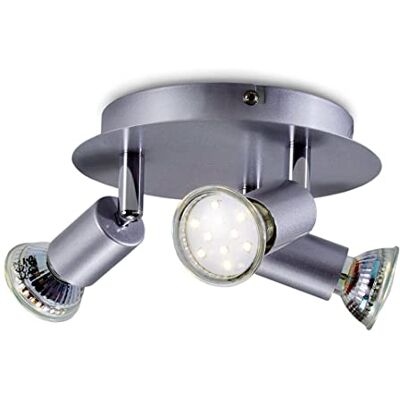 B.K.Licht I LED taklampa I svängbar I 3x 3W I 3x GU10 I 3x 250lm I varmvit I spotlight I runda B.K.Licht I LED taklampa I svängbar I 3x 3W I 3x GU10 I 3x 250lm I varmvit I spotlight I runda