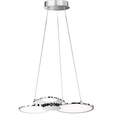 WOFI LINOS pendellampa, akryl, 32 W, krom WOFI LINOS pendellampa, akryl, 32 W, krom