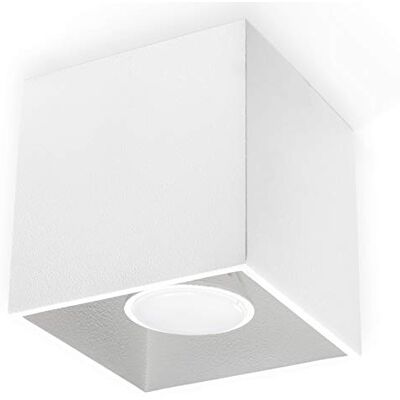 MiaLux Keira taklampa taklampa inomhus vit rektangulär 1 x GU10 till max. 40 W 230 V IP20 vardagsrum sovrum trapphus hall energiklass A++ MiaLux Keira taklampa taklampa inomhus vit rektangulär 1 x GU10 till max. 40 W 230 V IP20 vardagsrum sovrum trapphus hall energiklass A++