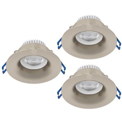 EGLO 3-pack infällda spotlights Salabate, Ø 8,8 cm, badrumsspotlights i aluminium silver, varmvitt, neutralt vitt, kallvitt, IP65 EGLO 3-pack infällda spotlights Salabate, Ø 8,8 cm, badrumsspotlights i aluminium silver, varmvitt, neutralt vitt, kallvitt, IP65