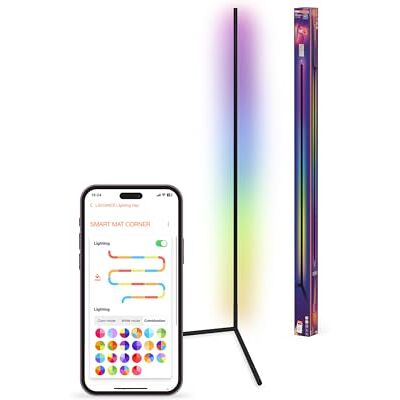 OSRAM Smart wifi matt blomma hörn slim med fjärrkontroll svart 1400 mm RGB + TW OSRAM Smart wifi matt blomma hörn slim med fjärrkontroll svart 1400 mm RGB + TW