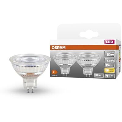 OSRAM Lägre volt-ledda reflektorlampor MR16 med eftermontering av uttag. Produktegenskaper: LED -alternativ till Niedervolthalogen -lampor, 2-Pack OSRAM Lägre volt-ledda reflektorlampor MR16 med eftermontering av uttag. Produktegenskaper: LED -alternativ till Niedervolthalogen -lampor, 2-Pack