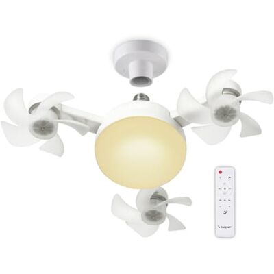 BEPER P206VEN612 Takfläkt med LED-belysning och fjärrkontroll, 3 fläktar med 5 blad, 3 hastigheter, timer 4 timmar, dimbar varm/kall belysning, tystgående, E27-fattning BEPER P206VEN612 Takfläkt med LED-belysning och fjärrkontroll, 3 fläktar med 5 blad, 3 hastigheter, timer 4 timmar, dimbar varm/kall belysning, tystgående, E27-fattning
