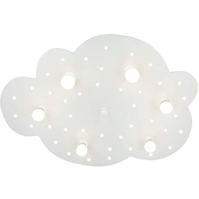 Elobra Taklampa moln barnrum vägglampa barnlampa, vit, stjärnhimmel för spädbarn och barn med nattlampa LED Elobra Taklampa moln barnrum vägglampa barnlampa, vit, stjärnhimmel för spädbarn och barn med nattlampa LED