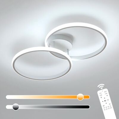 Toolight Modern dimbar LED-taklampa, rund vit, 60 cm Toolight Modern dimbar LED-taklampa, rund vit, 60 cm