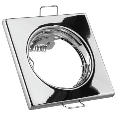 Brightium Krom fyrkantig fast ringsats: fyrkantig design, kromfinish, idealisk för inomhusmontering, dekorationstillbehör och modern design. Brightium Krom fyrkantig fast ringsats: fyrkantig design, kromfinish, idealisk för inomhusmontering, dekorationstillbehör och modern design.