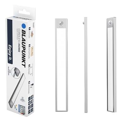 Blaupunkt Magnetisk LED-ljusstång med rörelsesensor, USB-C-laddningsbar, 100 lumen 4 000 K, neutralvit, dimbar, 21 cm, utan skruvar, nattljus under möbler, sovrum, skåp, låda Blaupunkt Magnetisk LED-ljusstång med rörelsesensor, USB-C-laddningsbar, 100 lumen 4 000 K, neutralvit, dimbar, 21 cm, utan skruvar, nattljus under möbler, sovrum, skåp, låda