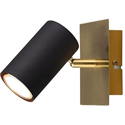 Trio Leuchten Trio-Leuchten Svart och guld metalllampa gu10 Trio Leuchten Trio-Leuchten Svart och guld metalllampa gu10