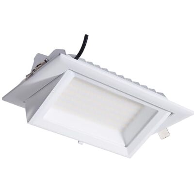 DOTLUX LED-inbyggnadslampa FLEXA COLORselect, POWERselect 28W/38W 60° justerbar - LED Recessed Downlight DOTLUX LED-inbyggnadslampa FLEXA COLORselect, POWERselect 28W/38W 60° justerbar - LED Recessed Downlight