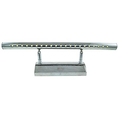 DRIWEI Vägglampa, 7 W, 21 LED, taklampa spegel, varmt ljus för badrum, vägg, krom DRIWEI Vägglampa, 7 W, 21 LED, taklampa spegel, varmt ljus för badrum, vägg, krom