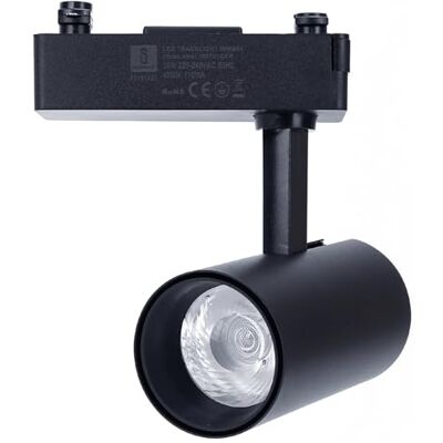 Glowster Svart tretråds LED-skenstrålkastare 10 W Glowster Svart tretråds LED-skenstrålkastare 10 W
