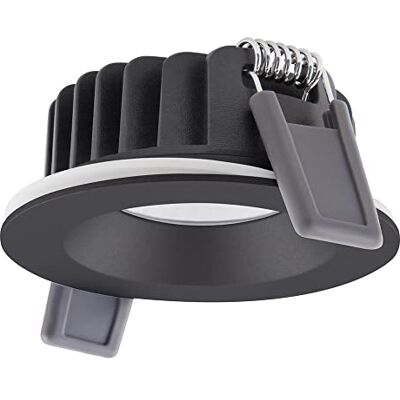 LEDVANCE Air Fix aluminium LED-spotlight svart 6W 480lm 36D 927 supervarm vit diameter 68 mm IP65 bättre färgåtergivning dimbar LEDVANCE Air Fix aluminium LED-spotlight svart 6W 480lm 36D 927 supervarm vit diameter 68 mm IP65 bättre färgåtergivning dimbar