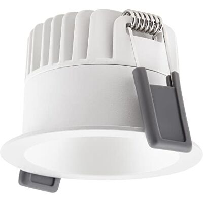 LEDVANCE Mörk LED-spotlight aluminium vit 8 W 640lm 36D 927 mycket varm vit diameter 68 mm IP44 bättre färgåtergivning dimbar LEDVANCE Mörk LED-spotlight aluminium vit 8 W 640lm 36D 927 mycket varm vit diameter 68 mm IP44 bättre färgåtergivning dimbar
