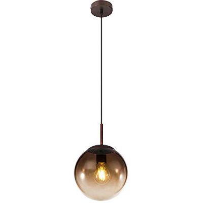 GLOBO Hänglampa bärnsten kula glas brun, medium, GLOBO Hänglampa bärnsten kula glas brun, medium,