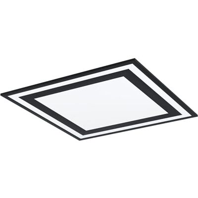 EGLO LED-taklampa Savatarila, 1 lampa, vardagsrumslampa, modern, kökslampa av aluminium och plast, halllampa, tak i svart, vit, L x B 59,5 cm EGLO LED-taklampa Savatarila, 1 lampa, vardagsrumslampa, modern, kökslampa av aluminium och plast, halllampa, tak i svart, vit, L x B 59,5 cm