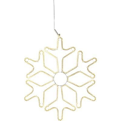 EGLO LED-lampa fönsterlampa pendlande Tapesil, upplyst pendlande ornament, dekorationslampa snöflinga, stål, plast i vitt, transparent, varmvit, IP44 EGLO LED-lampa fönsterlampa pendlande Tapesil, upplyst pendlande ornament, dekorationslampa snöflinga, stål, plast i vitt, transparent, varmvit, IP44