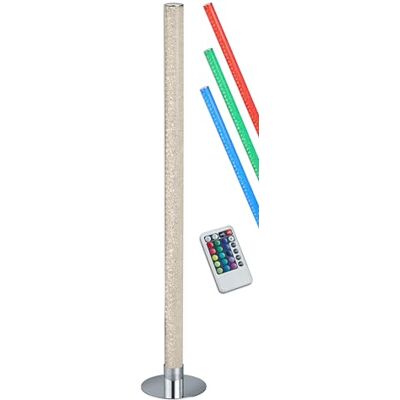 RL LIVE YOUR LIGHT Reality Leuchten LED-golvlampa Leia R42571100, metall krom, akrylkristalleffekt, inkl. 10 watt LED, fjärrkontroll, färgförändring, dimmer RL LIVE YOUR LIGHT Reality Leuchten LED-golvlampa Leia R42571100, metall krom, akrylkristalleffekt, inkl. 10 watt LED, fjärrkontroll, färgförändring, dimmer