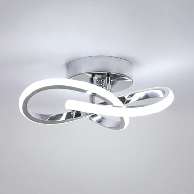 Comely modern LED-taklampa, 22 W LED-taklampa kreativ blomdesign, elegant silvertakbelysning för hall, entré, sovrum, balkong, 6500 K kallt vitt ljus Comely modern LED-taklampa, 22 W LED-taklampa kreativ blomdesign, elegant silvertakbelysning för hall, entré, sovrum, balkong, 6500 K kallt vitt ljus