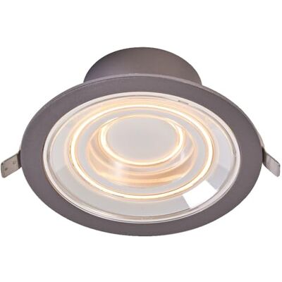 LEDVANCE DECOR FIL DL ECHO Downlight 166 mm, silver, 7 W, 650 lm, trådlös, modern filamentdesign, individuell ljusstyrningskontroll, dimbar, separat omkopplingsbara lysringar, IP20, 2700 K LEDVANCE DECOR FIL DL ECHO Downlight 166 mm, silver, 7 W, 650 lm, trådlös, modern filamentdesign, individuell ljusstyrningskontroll, dimbar, separat omkopplingsbara lysringar, IP20, 2700 K