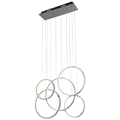 Elements Lighting 101049 pendel, akryl, 74 W, krom Elements Lighting 101049 pendel, akryl, 74 W, krom