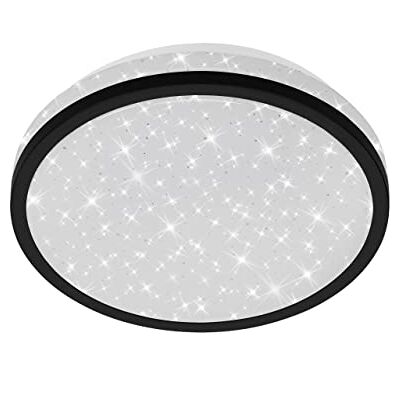 BRILONER Leuchten LED taklampa, taklampa inkl. stjärndekor, 10 watt, 900 lumen, 4 000 Kelvin, vit-svart, Ø 21,7 cm, 3456–015 BRILONER Leuchten LED taklampa, taklampa inkl. stjärndekor, 10 watt, 900 lumen, 4 000 Kelvin, vit-svart, Ø 21,7 cm, 3456–015