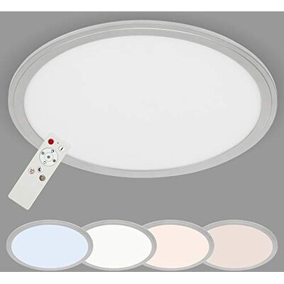 BRILONER Leuchten – LED-taklampa, LED-panel, dimbar, inklusive Färgtemperaturkontroll, inklusive Nattljusfunktion, inklusive Fjärrkontroll, 22 W, 2 200 lumen, Ø 40 cm BRILONER Leuchten – LED-taklampa, LED-panel, dimbar, inklusive Färgtemperaturkontroll, inklusive Nattljusfunktion, inklusive Fjärrkontroll, 22 W, 2 200 lumen, Ø 40 cm